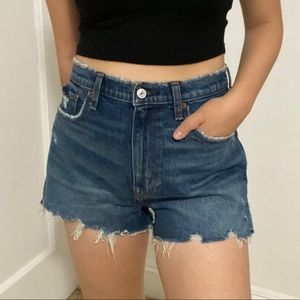 A&F high rise mom short